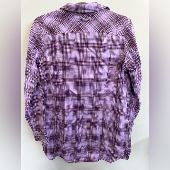 8/$20 Duluth Trading Co Purple Checkered Shirt XS NWOT - Picture 7 of 7
